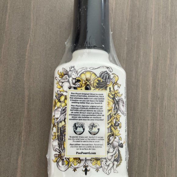 Poo-Pourri Before-You-Go Toilet Spray, Original Citrus, 4 Fl OZ -Lemon, Bergamot - Picture 2 of 7